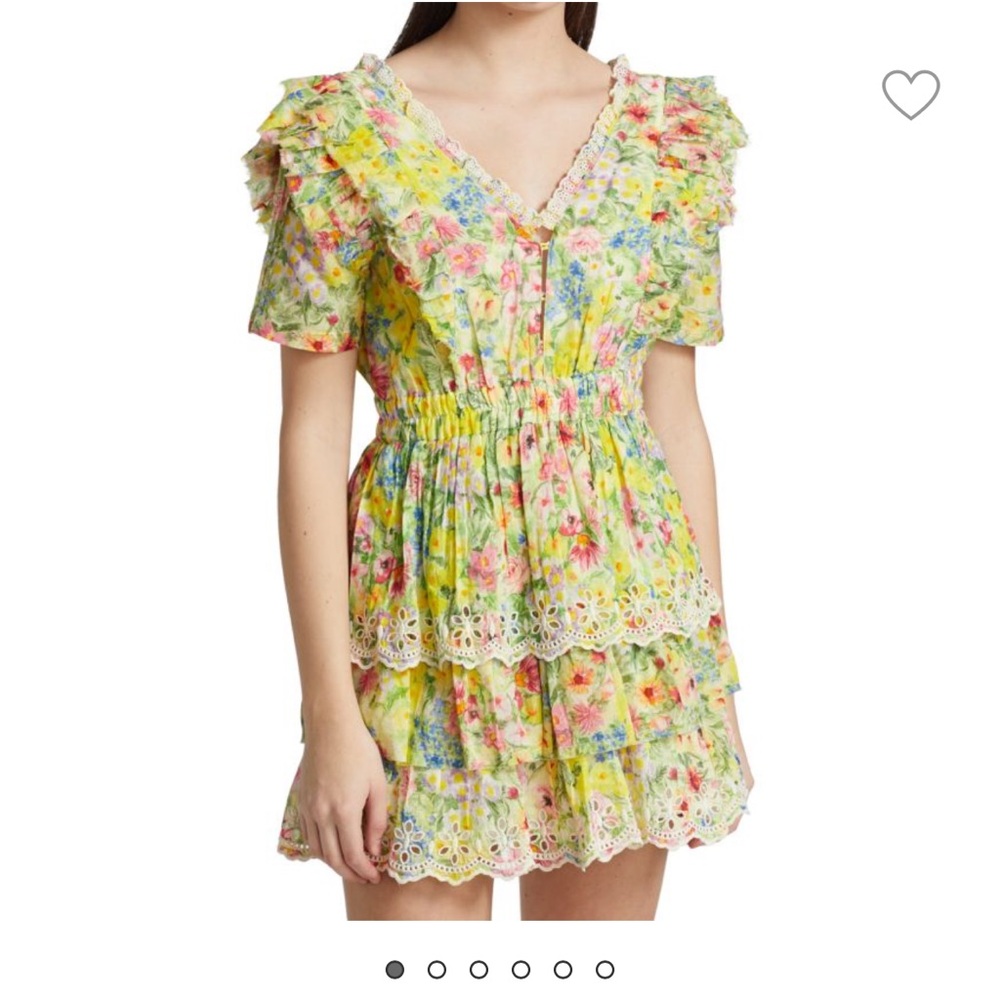 Aldina Ditsy Floral Ruffle Mini Dress